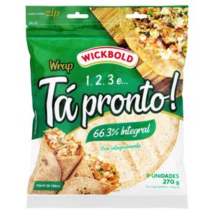Pão Tortilha Integral Wickbold Tá Pronto! Pouch 270g