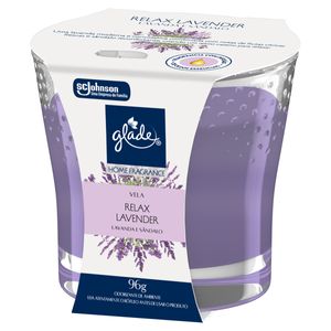 Vela Perfumada Relax Lavender Glade Home Fragrance Vidro 96g