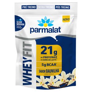 Suplemento Proteico Pó Baunilha Parmalat Whey Fit Pacote 450g