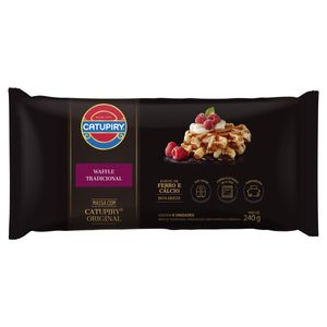 Waffle Tradicional Catupiry Pacote 240g 6 Unidades