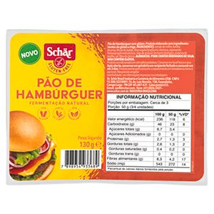 Pão para Hambúrguer sem Glúten Schär Bandeja 130g