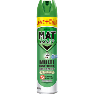 Multi-Inseticida Aerossol Ação Imediata à Base de Água Eucalipto Mat Inset Frasco 360ml Spray Grátis 33%