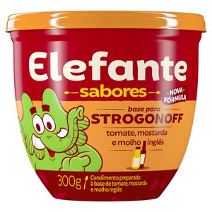 Extrato de Tomate Base para Strogonoff Elefante Sabores Pote 300g