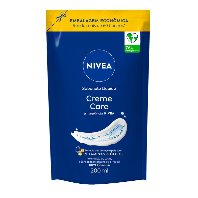 Sabonete-Liquido-Nivea-Creme-Care-Sache-200ml-Refil-Embalagem-Economica