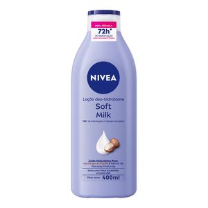 Loção Deo-Hidratante Nivea Soft Milk Frasco 400ml