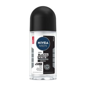 Antitranspirante Roll-On Nivea Men Invisible for Black & White 50ml