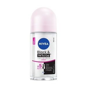 Antitranspirante Roll-On Nivea Invisible for Black & White Clear 50ml