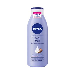 Loção Deo-Hidratante Pele Seca Nivea Soft Milk Frasco 200ml