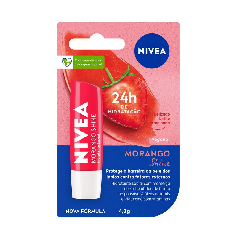 Hidratante-Labial-Morango-Shine-Nivea-Blister-48g