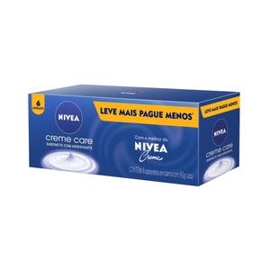 Pack Sabonete Barra Nivea Creme Care Promo 6 Unidades 90g Cada Leve Mais Pague Menos